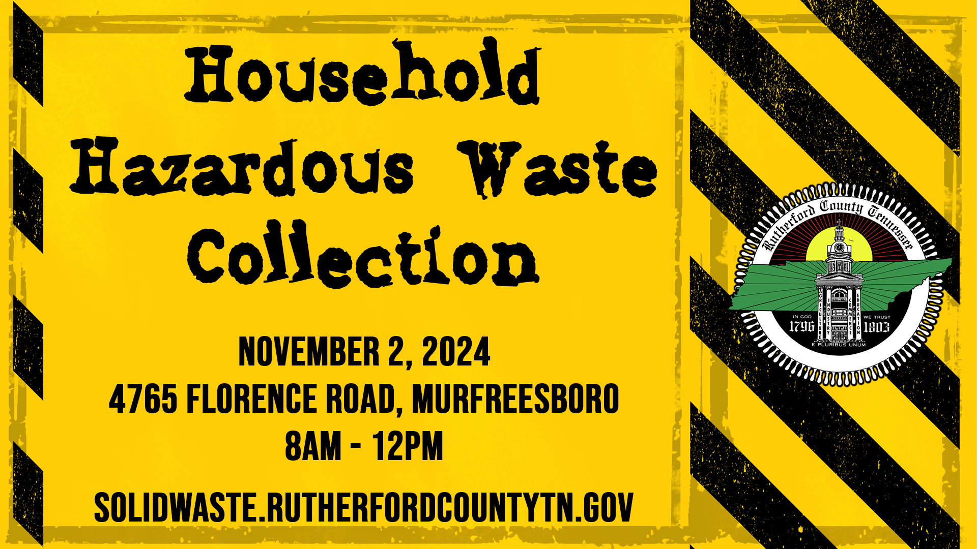 Household Hazardous Waste  flyer 